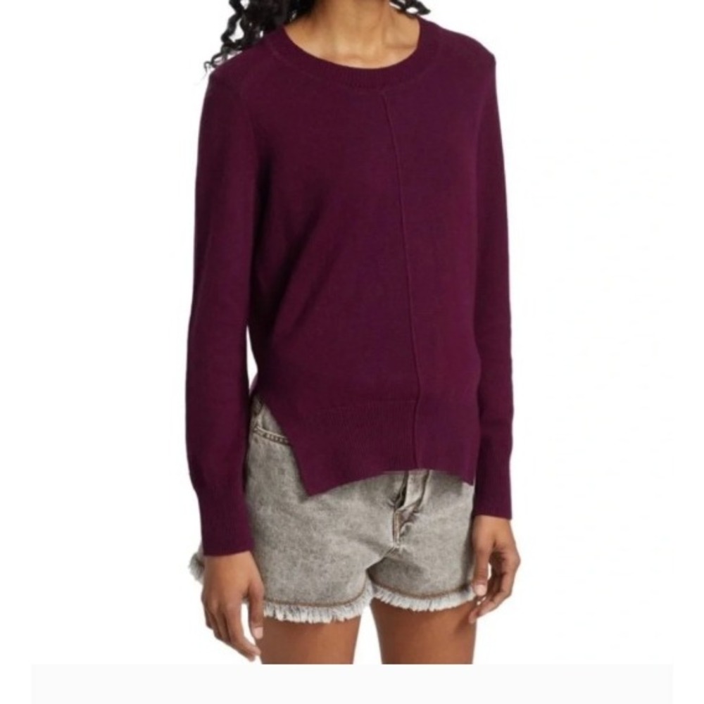 Isabel Marant Étoile Womens 12 Deep Burgundy Kleen Wool Blend Sweater